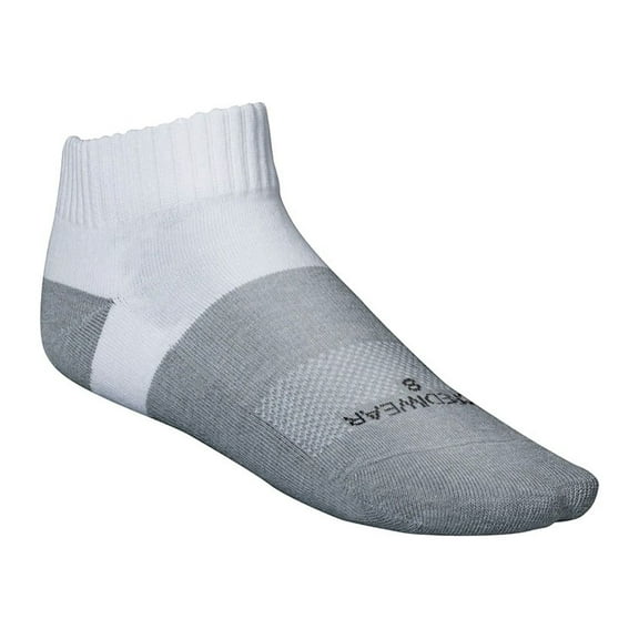 Incrediwear Low Cut Active Socks, White, Large