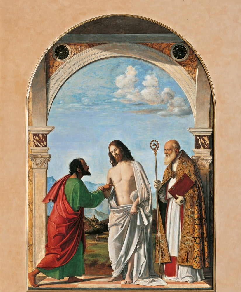 Incredulity Of St Thomas With Bishop Magno Canvas Art -  (18 x 24)