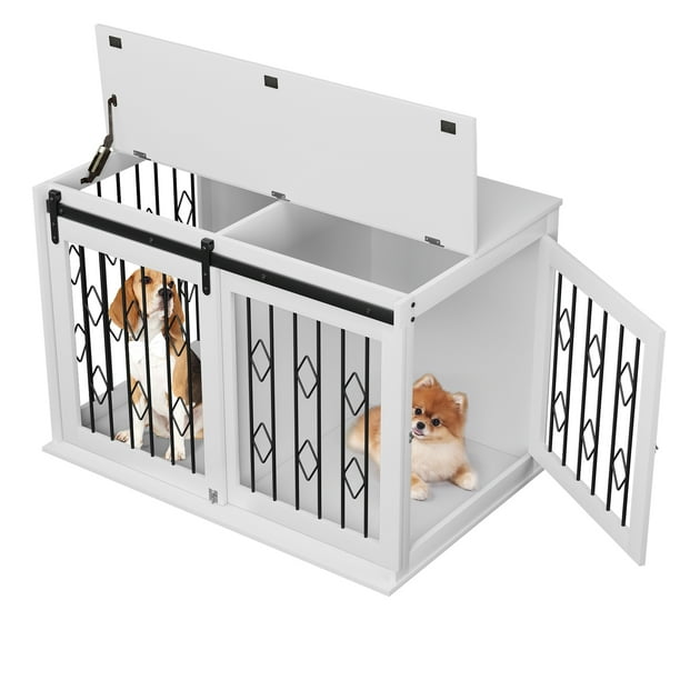 Increkid 39 in Dog Crate, Large Dog Crate Indoor Heavy Duty Kennel W