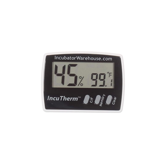 IncuTherm Digital Thermometer Hygrometer with Min/Max Memory