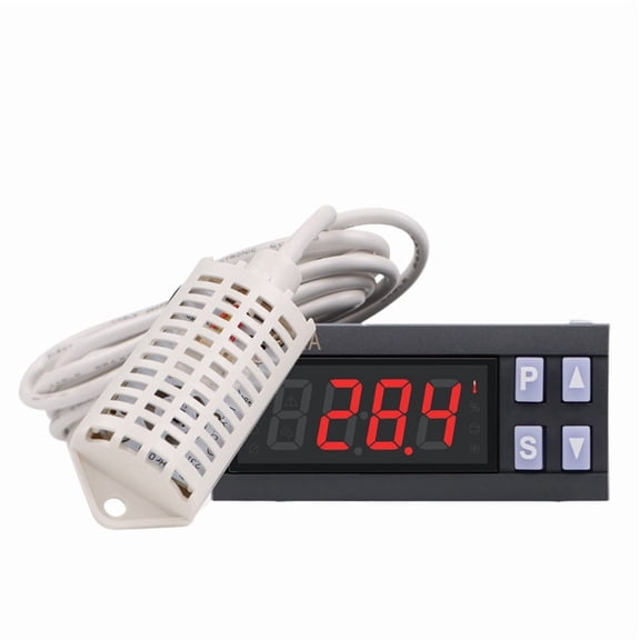 Incubation Temperature Humidity Controller Automatic Egg Incubator 5.0-95.0% -20.0-60.0 Thermometer Humidity Gulator