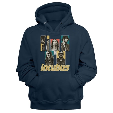 Incubus Band Member Boxes Navy Adult Hoodie Sweatshirt