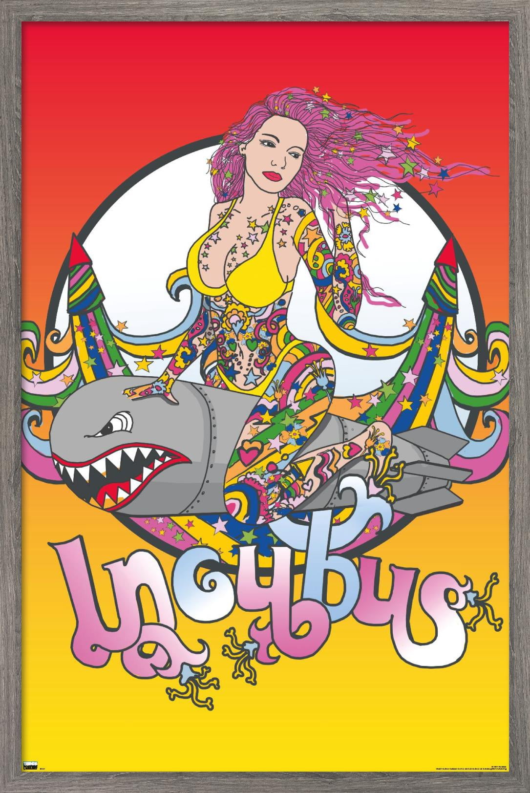 Incubus - Bomb Girl Wall Poster, 22.375" x 34", Framed