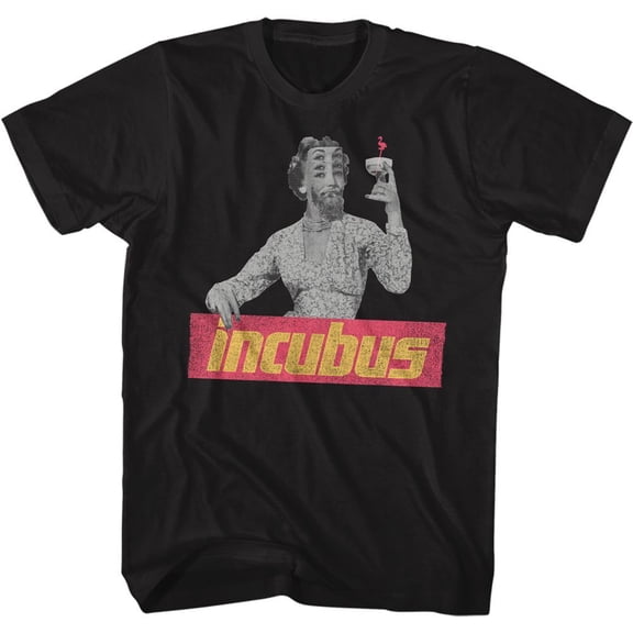 Incubus Logo Coktail Black T-Shirt
