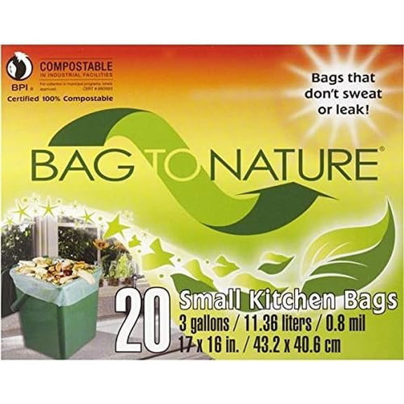 Indaco Bag-to-nature Certified Compostable and Biodegradable Mini Kitchen Bags