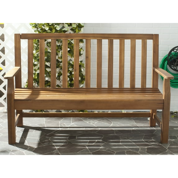 Indaka Indoor/Outdoor Contemporary Acacia Bench