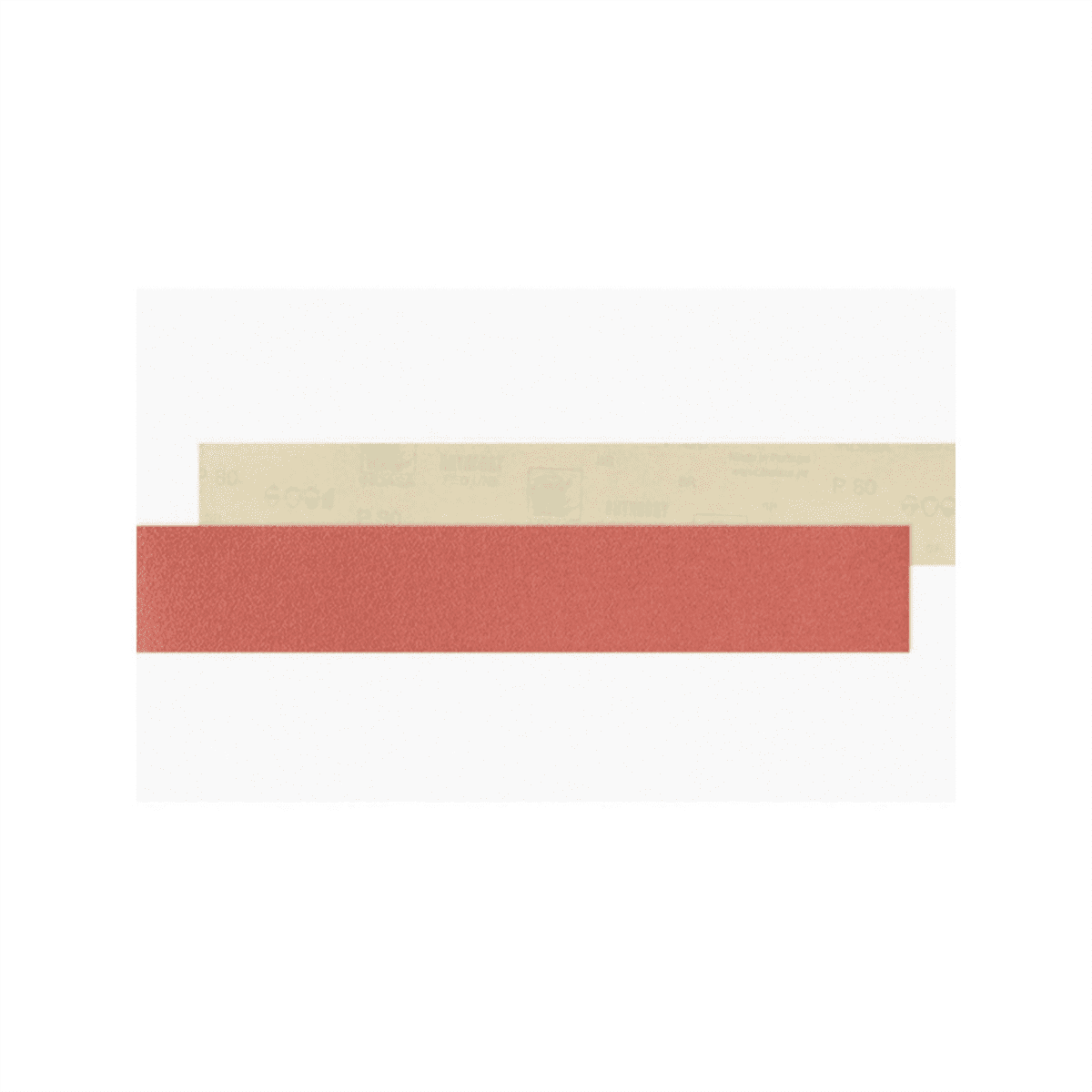 Indasa INA920-80 16.5 x 2.75 in. Medallion Rhyno Stick Red Line Long File Board Sheet Strip, 80 Grit - Extra Large