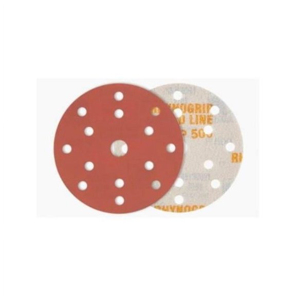 Indasa IND-620-80 6 in. Rhynogrip Red Line Abrasive Solid Disc