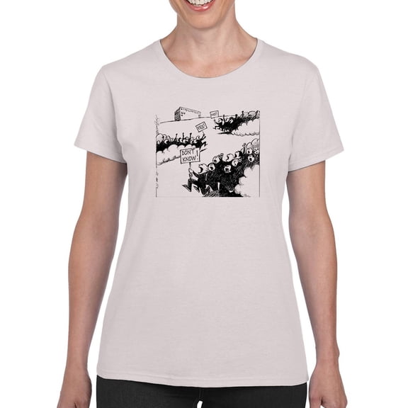 Indecisive Mob T-Shirt Women -Wilfred Hildonen Designs, Female Small