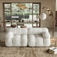 thumbnail image 1 of Indecor Home 70.8" Modular Sectional Sofa Modern Boucle Loveseat Sofa Convertible Sofas for Living Room White, 1 of 5
