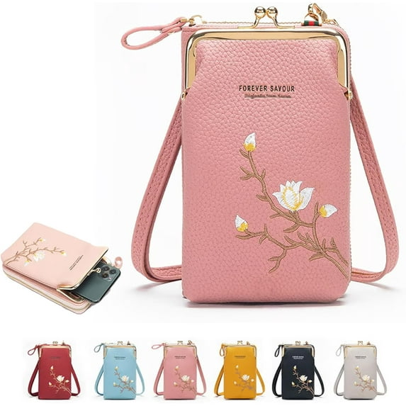 Indefinitet Women Sling Cross-Body Wallet – Forever Savour Style with Mobile Phone Holder/Cell Phone Bag