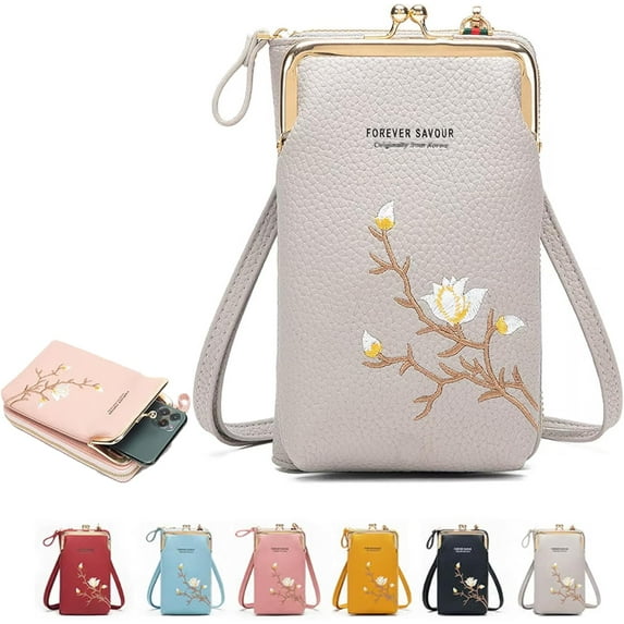 Indefinitet Women Sling Cross-Body Wallet – Forever Savour Style with Mobile Phone Holder/Cell Phone Bag