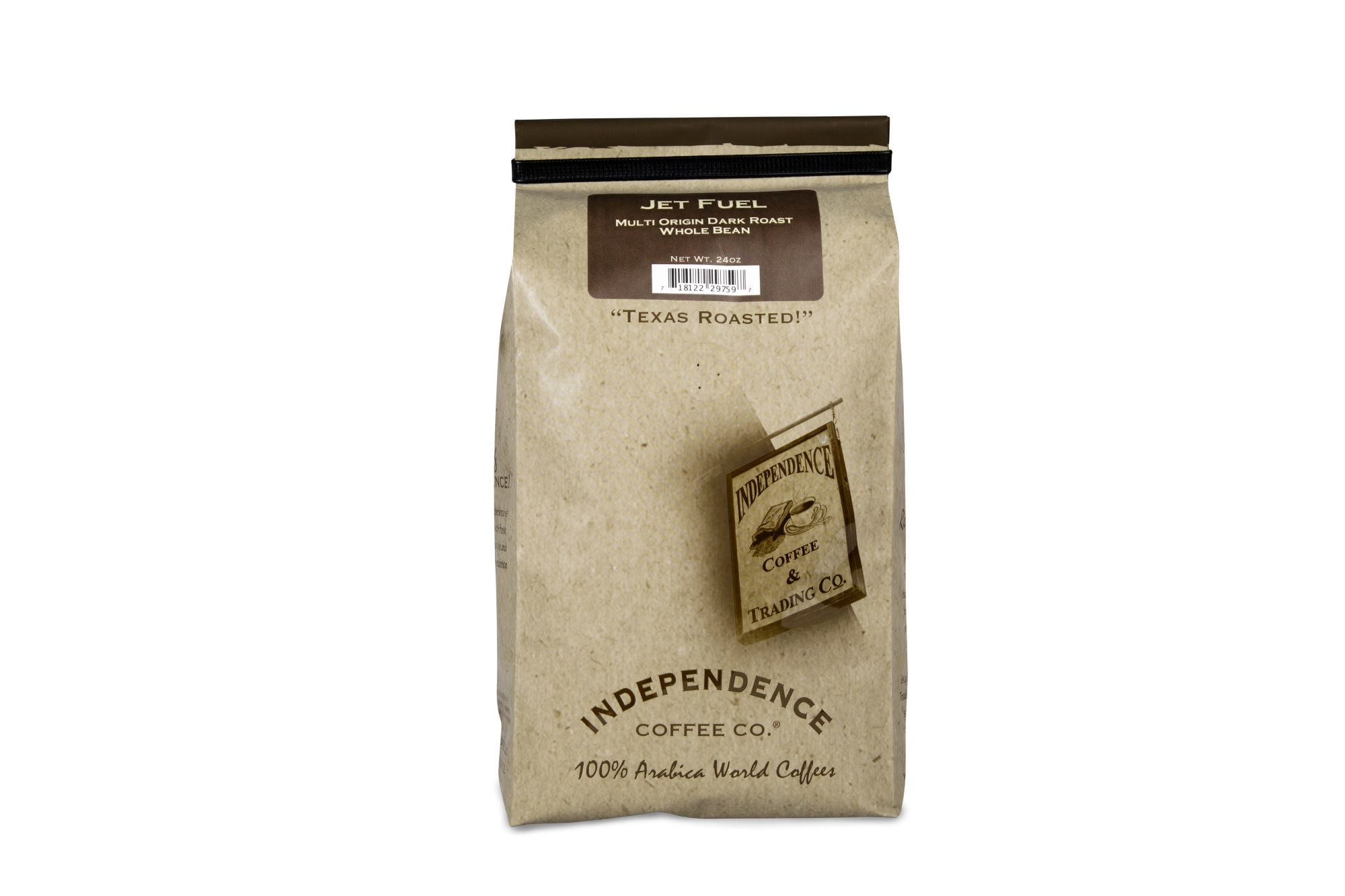 Independence Coffee Company - Jet Fuel Intense Dark Roast Coffee -  24 oz Whole Bean