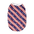 thumbnail image 1 of Independence Day 250th Celebrations Dog Shirt USA Flag Pet Clothes Puppy American Flag Clothing Summer T Shirts(XS,Watermelon Red), 1 of 4