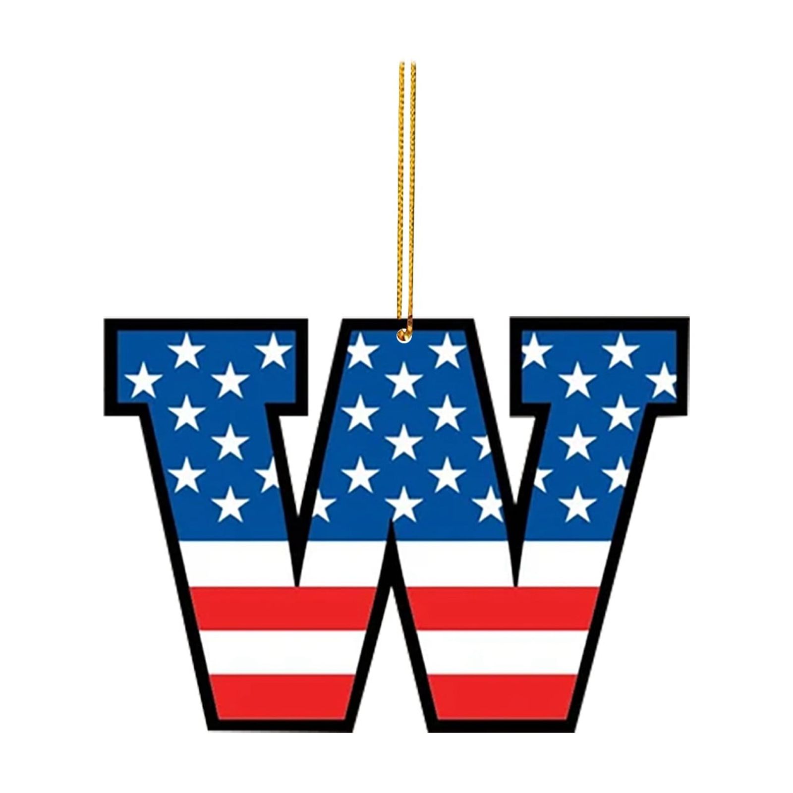 Independence Day 26 Letters Acrylic Pendant Blue And Red 26 Letters