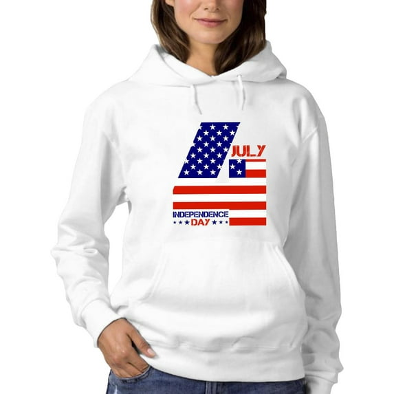 Independence Day 4Th. Hoodie Women -Image by Shutterstock, Female XX-Large