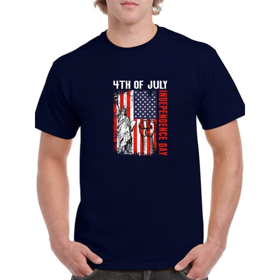 Independence Day 4Th Of July. T-Shirt Men -Image by Shutterstock, Male Medium