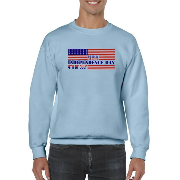 Independence Day 4Th Sweatshirt Men -Image by Shutterstock, Male 4X-Large