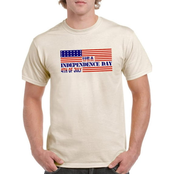 Independence Day 4Th T-Shirt Men -Image by Shutterstock, Male 3X-Large