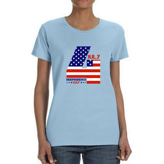 Independence Day 4Th. T-Shirt Women -Image by Shutterstock, Female XX-Large