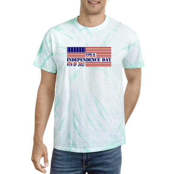 Independence Day 4Th Tie Dye Cyclone Men -Image by Shutterstock, Male x-Large
