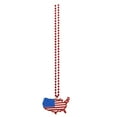 thumbnail image 1 of Independence Day Accessories Necklace National Day Decoration Pendant American Flag Plastic Beads Round Bead Chain, 1 of 9