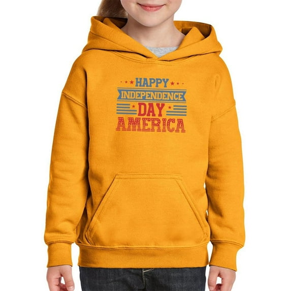 Independence Day America Hoodie Juniors -Image by Shutterstock, Large
