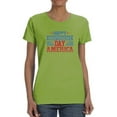 thumbnail image 1 of Independence Day America T-Shirt Women -Image by Shutterstock, Female XX-Large, 1 of 4