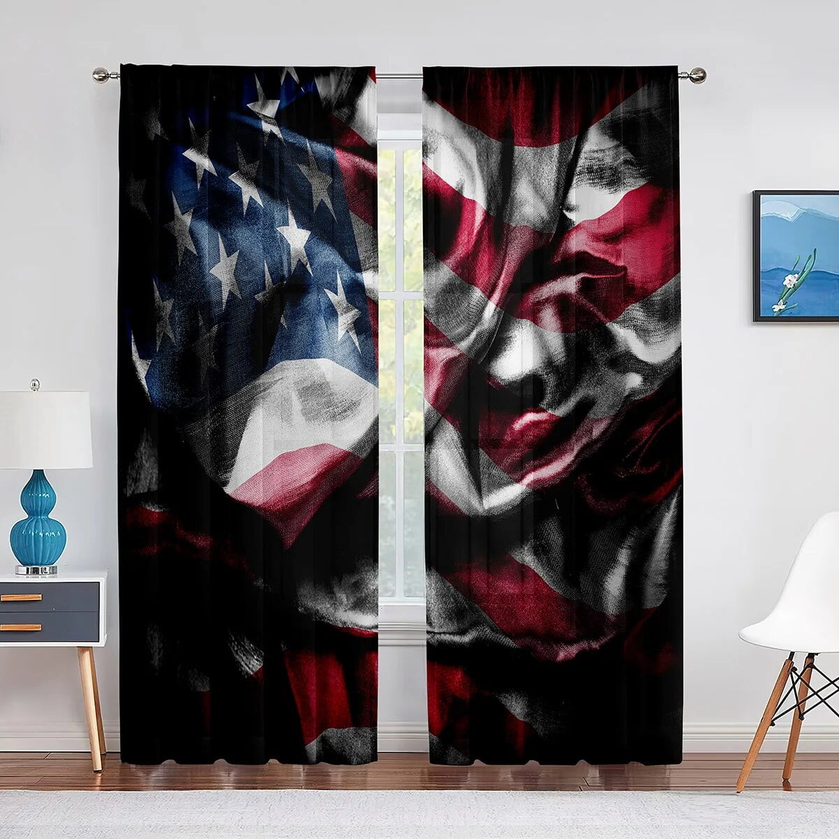 independence day window decoration