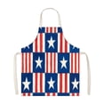 thumbnail image 1 of Independence Day Apron American Flag Kitchen Apron, Adjustable Cooking Apron, Stain Resistant BBQ Baking Apron for Women Men Home Kitchen Holiday Gift, 1 of 5