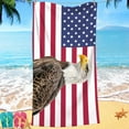 thumbnail image 1 of Independence Day Beach Towel Microfiber Beach Towel for Adults,Lightweight Quick Dry Absorbent Compact Sand Free Beach Towel for Swimming Pool,Camping,Yoga,Travel 55.12x27.56 inch, 1 of 2