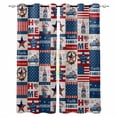 thumbnail image 1 of Independence Day Blackout Curtains for Bedroom Living Room Darkening Curtains 54 Inch Long Gnomes Star Truck Flag Farmhouse Short Curtain for Small Window Treatment Insulated Grommet Drapes 42"x54"x2, 1 of 9