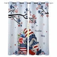 thumbnail image 1 of Independence Day Blackout Curtains for Bedroom Living Room Darkening Curtains 54 Inch Long Red Blue Gnomes Usa Flag Star Tree Branch Short Curtain for Small Window Treatment Grommet Drapes 52"x54"x2, 1 of 9