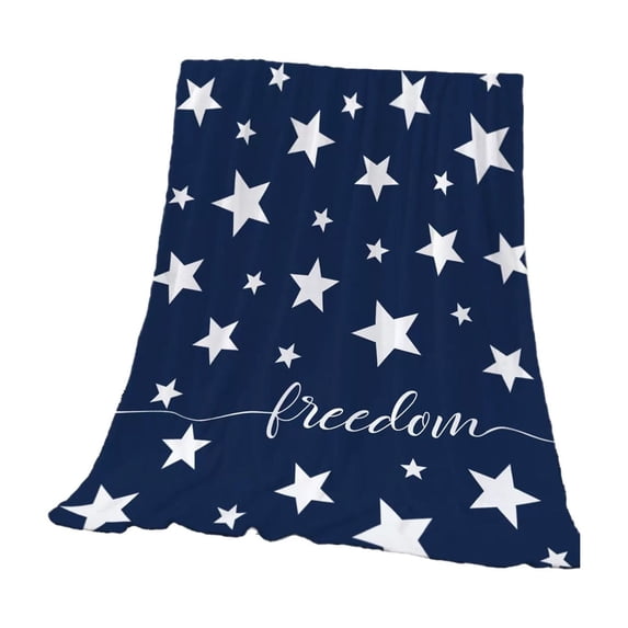 Independence Day Blanket Party Blanket Flannel Bed Blanket USA Flag Day Themed Sofa Throw Blanket 70x100cm