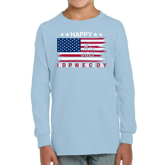 Independence Day Brush Flag Long Sleeve Toddler -Image by Shutterstock, 3 Toddler