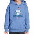 thumbnail image 1 of Independence Day Burger Hoodie Juniors -Image by Shutterstock,  x-Large, 1 of 4