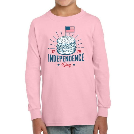 Independence Day Burger Long Sleeve Toddler -Image by Shutterstock, 2 Toddler