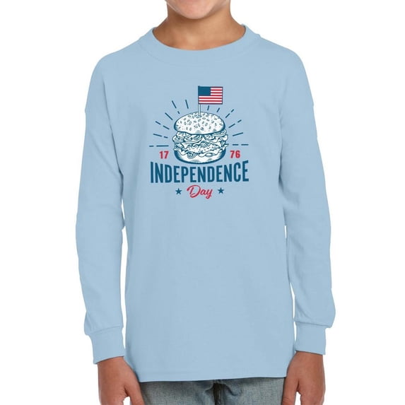 Independence Day Burger Long Sleeve Toddler -Image by Shutterstock, 3 Toddler