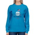 thumbnail image 1 of Independence Day Burger Sweatshirt Women -Image by Shutterstock, Female Medium, 1 of 4