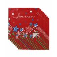 thumbnail image 1 of Independence Day Cloth Napkins Set of 8 Reusable Dinner Napkins, 4th of July Red Striped Stars Patriotic Cocktail Napkin Washable Table Napkins for Wedding/Holiday Party/Baby Shower 20"x20", 1 of 7