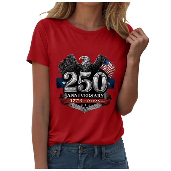 Independence Day Clothing 4th of July Independence Day USA Flag Short Sleeve Graphic T-Shirts Gym Workout Tshirt Red,XL
