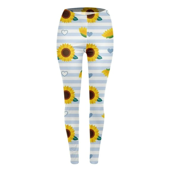 Independence Day Comfortable Leggings for Women Casual Pants Womens Underpants Tight Tummy control 2024 White S