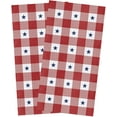thumbnail image 1 of Independence Day Cotton Kitchen Towels Dishcloth July 4th Party Red White and Blue Star Check Absorbent Kitchen Dish Towels-Reusable Cleaning Cloths for Kitchen,Tea/Bar/Hand Towels,18x26inch 2 Pack, 1 of 6