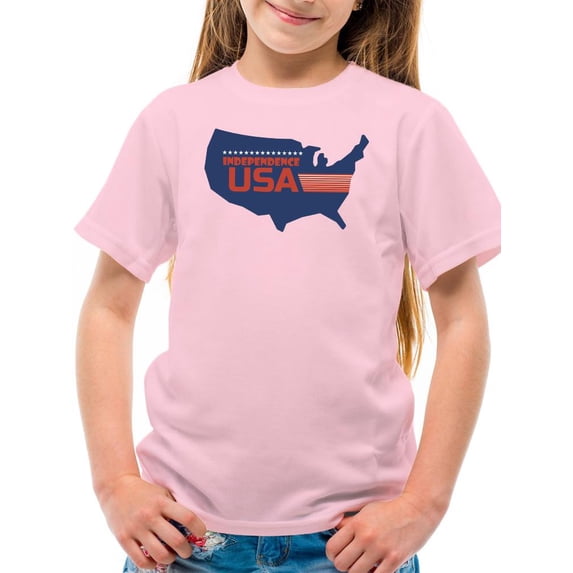 Independence Day Country T-Shirt Juniors -Image by Shutterstock, Small