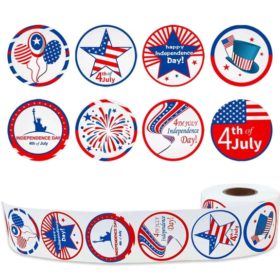 Independence Day Decoration,Holiday Decor Sticker Set Patriotic Adhesive Decoration Wide Application Label For Party Favor Gift Wrapping Home Craft Festival Celebration