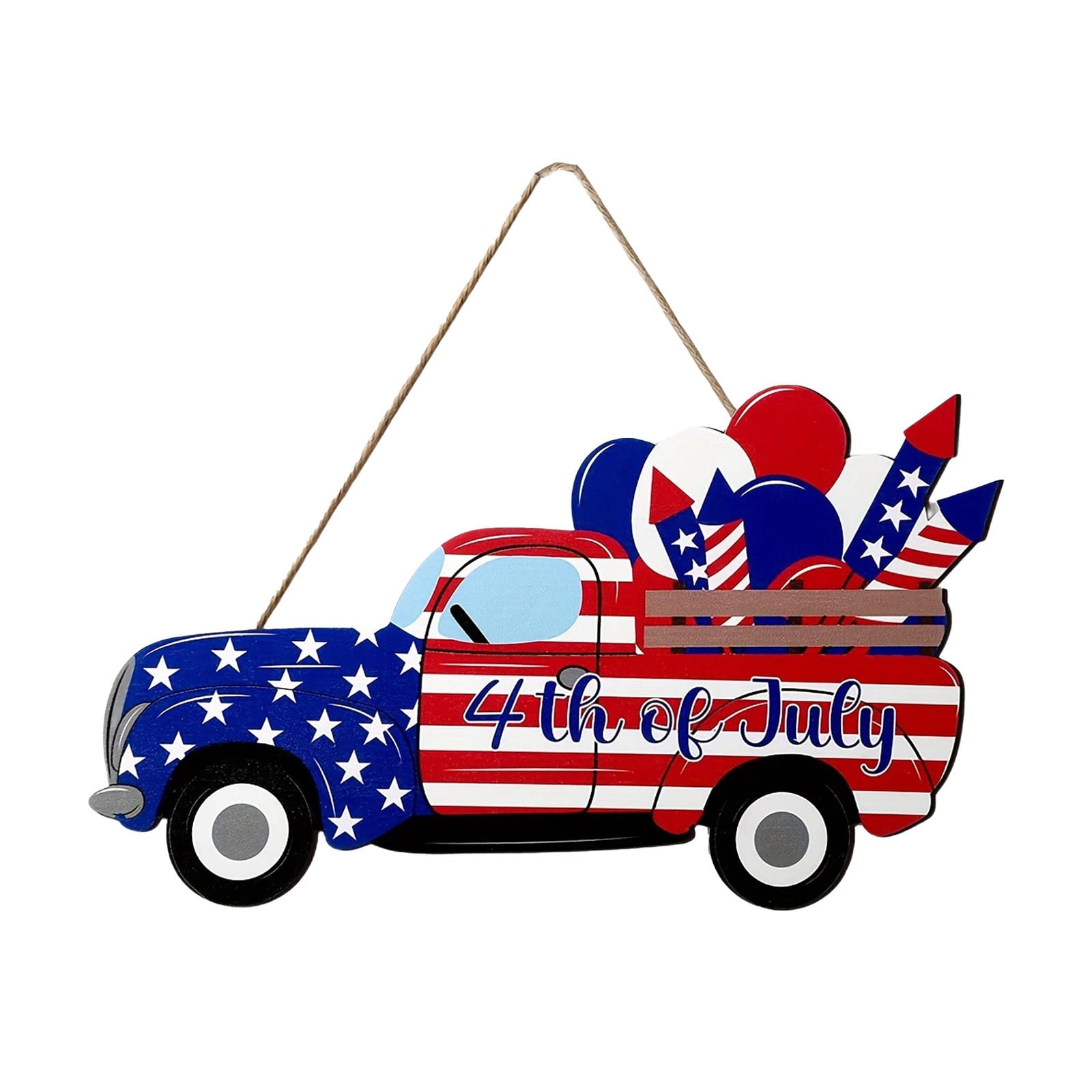 Independence Day Decoration Supplies Flag Door Sign Hanging Fourth Of