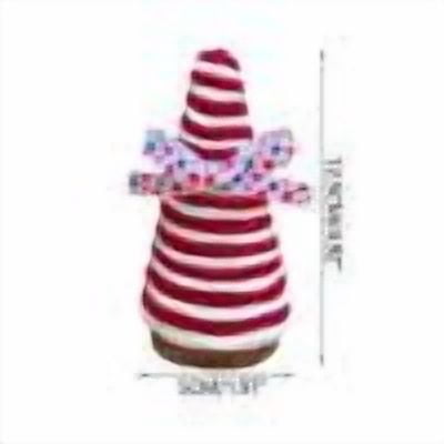 Independence Day Decorative Cone Shaped Table Tray Memorial Display Stand Handmade Wood Rope Craft
