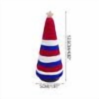 Independence Day Decorative Cone Shaped Table Tray Memorial Display Stand Handmade Wood Rope Craft