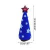 Independence Day Decorative Cone Shaped Table Tray Memorial Display Stand Handmade Wood Rope Craft