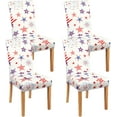 thumbnail image 1 of Independence Day Dining Room Chair Covers Set of 4,4th of July Fireworks Star Flag Dining Chair Cover,Stretchy Removable Washable Dining Chair Cover,Suitable for 4th of July Kitchen Dining Room Decor, 1 of 6